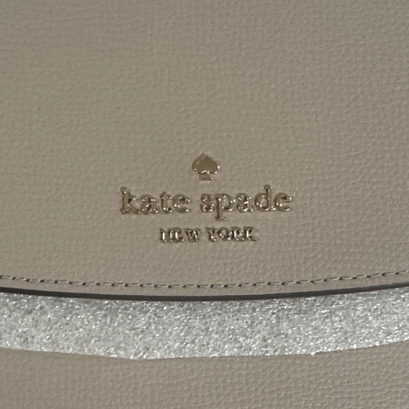 Kate Spade Darcy Top Handle Satchel with Silver Accent NWT Taupe Leather - Picture 3 of 16